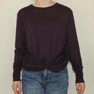Athleta Deep Purple Sweater Top